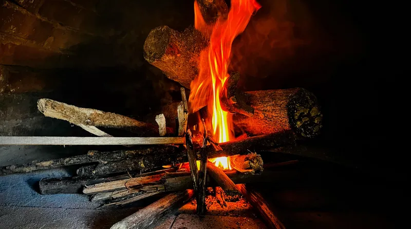 The wood-fired oven at Entre Río y Fuego lodge in Minca, Sierra Nevada de Santa Marta